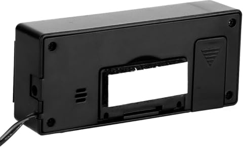 Thermomètre de Voiture, Thermomètre de Voiture Température Extérieure 12V Thermomètre de Voiture Numérique Horloge de Véhicule Compteur de Température LCD avec Fonction D'alarme