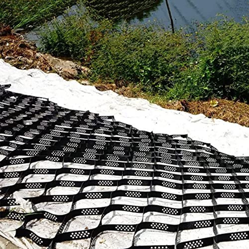 Pealihuy Stabilizzatore per Ghiaia Vialetto Carrabile Geogriglia Ghiaia Vialetto/passerella, Stabilizzatore Grigliato A Nido d'Ape per Vialetti in Pendenza, Giardino,2mX10m(6.5ftX33ft)