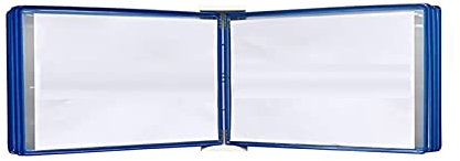 An der Wand montierter Aktenhalter, hängender Wandakten-Organizer, A3-Display-Wandordner, A3 [16,53 Zoll × 11,69 Zoll] 20 Taschen (Farbe: Rot, Größe: 17,7 × 13 × 3,15 Zoll) (Color : Blu, Size : 17.7