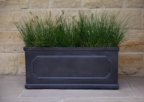 50cm Chelsea Trough Planter - Flower Pot - Patio - Deck - Landscape - Stonelite/Improved Fibreclay - Window Box - Rectangle