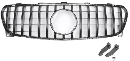QUARKZMAN Calandre Supérieure De Capot Avant pour Mercedes-Benz Gla Classe X156 2017-2019 Calandre Supérieure Avant De Pare-Chocs Grille Noir