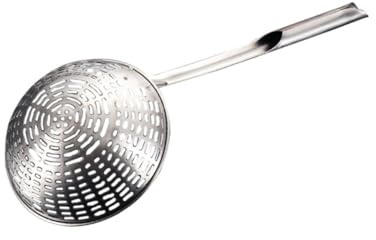 CIYODO Colador De Pasta Ergonómico De Acero Inoxidable Para Cocina Utensilio Multifunción Para Escurrir Fideos Verduras y Accesorio Resistente y Fácil De Limpiar