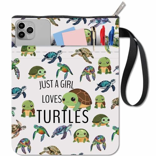 craspire Buchumschläge Mit Schildkrötenmotiv Tier Buchhüllen Aus Stoff Grün Waschbar Ozean Meer Bücher Notizbuch Taschenschutz Mit Reißverschluss Und Zusätzlicher Ärmeltasche Für Geburtstage