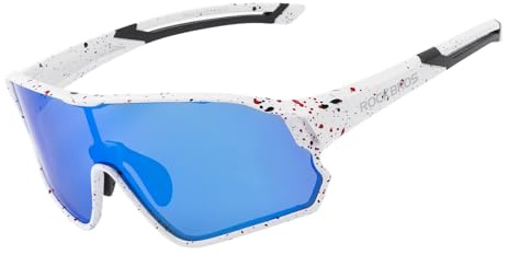ROCKBROS Occhiali da Sole Ciclismo, Protezione UV400, Occhiali Polarizzati per Bici MTB Bambini Ragazzi, Sportivi per Ciclismo Running, TR90+TAC