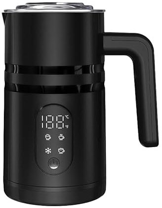 Espumador de leche eléctrico caliente y frío de acero inoxidable 304 5 en 1 para el hogar Espumador de leche eléctrico para café