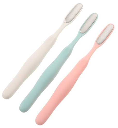 OATIPHO Limas para Pies de Acero Inoxidable 3 Piezas Piedra Pómez Exfoliante para Eliminar Durezas y Piel Seca, Herramienta Profesional para Cuidado y Pedicura