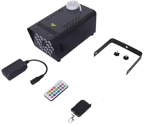 Máquina De Humo LED RGB 500 W Con 18, Control Remoto Inalámbrico, Proyector Niebla For Escenario, Ideal For Fiestas, Discotecas Y DJ. Luces Láser Haz Mayor Capacidad, Mayor Rendimiento