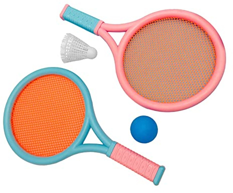 Tixiyu barn hållbar lätt badminton racket set för barn halkfri tennisracket för träning
