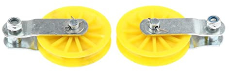 Ioensy 2 Poleas para Abrir Puertas de Gallineros Automáticos, Suministros para Aves de Corral de, Color Aleatorio.