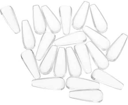 VINTORKY Présentoir à Vernis à Ongles et Affichage Organisé des Couleurs en Verre Cristal 20pcs Palette à Ongles Trapezoïdale Longue pour Salons de Beauté et Manucure