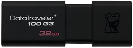 Kingston Digital DataTraveler 100 G3 - Chiavetta USB 3.0, 32 GB, confezione da 2 (KW-U713202-8A)