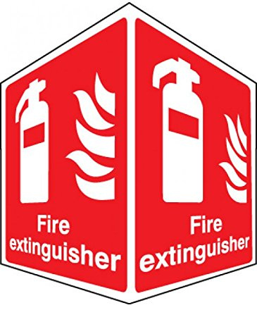 Caledonia Signs 58002 Fire Extinguisher Projecting Sign