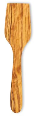 Justa La Fusta | Pala Lisa Corta de Madera 28x6,5 cm | Utensilios De Cocina | Hecha A Mano De Forma Artesanal En España, Sin Barniz | Espátula Cocina Madera De Olivo | Paleta Cocina, Madera Natural