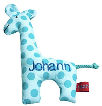 Giraffe türkis mit Namen