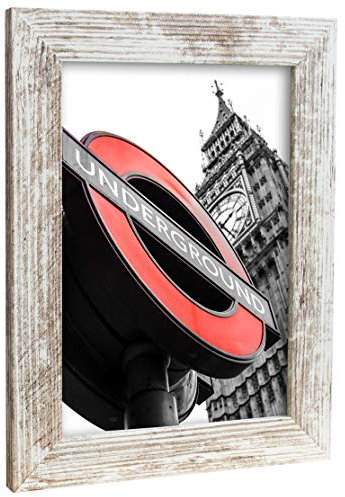 Bilderrahmen Fotorahmen 30x40 cm Vintage bilderrahmen zum aufhängen MDF picture frames Farbe und 40 verschiedene Größen wählbar ohne Passepartout Rahmen London