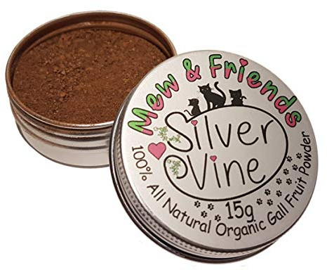 Mew & Friends Silvervine-pinnar – naturliga kattmynta alternativ och tuggleksak för tandvård för katter