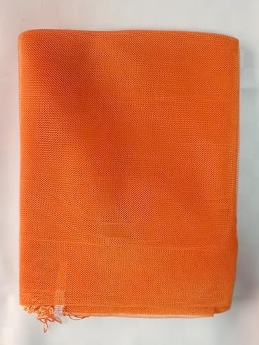 Corredocasa Tenda Zanzariera con Anelli Porta Finestra a Rete da Esterno Balcone Tinta unita Insetti Moschiera Anti Mosche Zanzare Insetti Terrazzi Balcone Giardino cm 150x250 (Arancione)