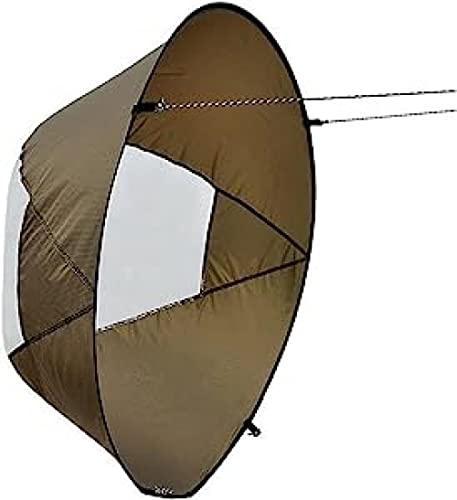 ELSHY Faltbar Kajak Segel, 46Zoll Kajak Windsegel Downwind Windsegel Wind Paddel Kajak Sail Kit Mit Klarem Fenster Angeln Boot Segel Für Aufblasbare Boote, Kajaks Kanus Zubehör