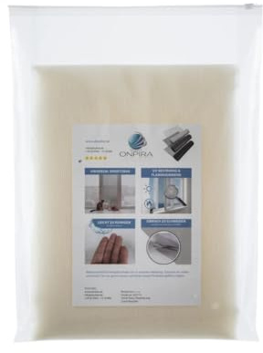 Onpira® Fliegengitter Meterware Weiß 120x120cm – Fiberglas Fliegennetz für Fenster & Türen – Katzensicher & 10x Reißfester – Insektenschutz Mückennetz Zuschneidbar UV-beständig