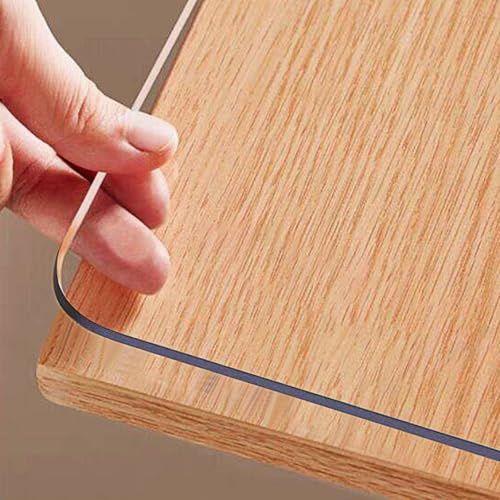 OstepDecor Protector Mesa Transparente 60 x 140 cm,1.5mm Protector Escritorio & Alfombrilla Escritorio, Mantel Transparente Mesa Rectangular, Anti-Deslizante, Impermeable, Resistente al Calor