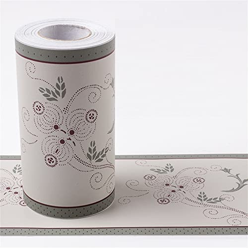 Cenefas Adhesivas Para Paredes 10M/rollo autoadhesivo impermeable líneas de cintura papel pintado baño línea de rodapié decoración zócalo pasillo suelo bordes pegatina ( Color : 28 , Size : 10cmx10M )