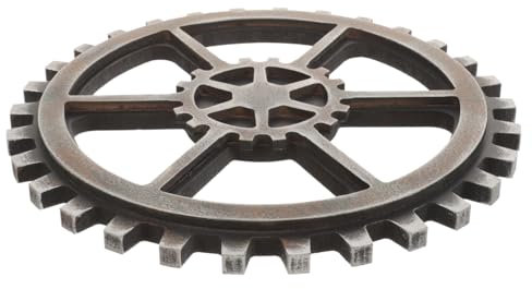 GOOHOCHY Vintage Steampunk Gear Wheel Wanddekoration Metallzahnrad Kunsthandwerk Für Bar Und Zuhause Hexagon Design Leicht Und Tragbar Für Wandgestaltung