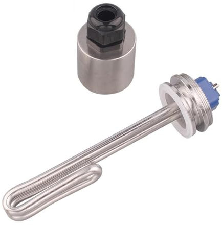 Riscaldatore elettrico 120v dell'elemento riscaldante dell'acqua ad immersione da 1,5 pollici for la produzione di acciaio inossidabile 1650w (Size : Heater only)