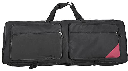 COMETX 600D Doppelreißverschluss Tasche 73 Tasten 76 Tasten Tastatur Elektrische Piano Orgie Tasche Soft Case 46,4 * 16,5 Durable 600D Stoff PE Schaum Gepolsterter Doppelreißverschluss
