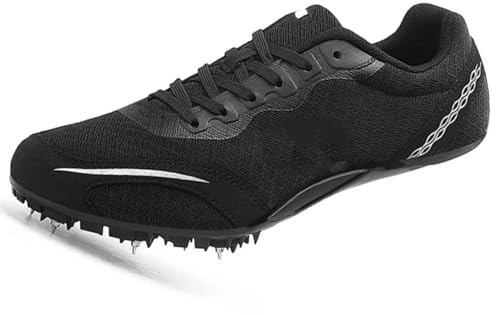 Leichtathletik Schuhe Männer Frauen 8 Spikes Schuhe Leichtathletik Mid Long Running Weitsprung Wettbewerb Sneakers(A,6/37)