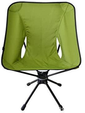 MOBAAK Campingstuhl Klappstuhl 360 ° Drehbarer Klappstuhl Angeln Campingstühle Klappsitz Leichter Outdoor Campingstuhl Tragbarer Stuhl Strandstuhl Camping Stuhl (Color : Grün)