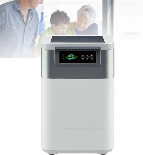 Smart Waste Kitchen Composter, Electric Kitchen Composter, 3L Home and Kitchen Composting Bin, Countertop Automatic Food Waste Cycler, Turn Garbage to Compost with Single Button ( Color : Grey )