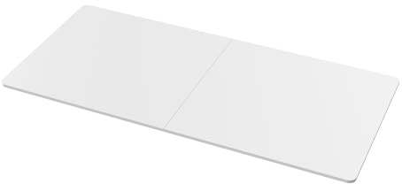 pro.tec Tablero Escritorio Rectangular Tablero de Mesa para Oficina Comedor 12 kg Bricolaje DIY CREA Tu Propio Escritorio Amplio Espacio 160 x 75cm - Blanco