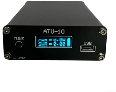 Automatische Antennen-Tuner-Maschine, ATU-10 QRP 15 W automatischer Radioantennen-Tuner mit 91 Zoll für OLED-Bildschirm, N7DDC-Entwicklungsversion 1.6, Open Source Kurzwellen-Tuner