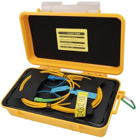 Fockety Outil de Test de Fibre Optique, 2000 M SC UPC SC pour OTDR Câble de Lancement Monomode Rallonge OTDR Éliminateur de Zone Morte SM Cordon de Brassage OTDR Éliminateur de Zone