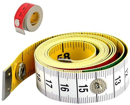 Measuring Tape Soft Tape Measure Dual Sided Body Measuring Ruler Sewing Cloth Tailor Tape Fabric Tape Measure Dressmaking for Family Measure Chest/Waist Circumference, 2PCS 60inch/150cm