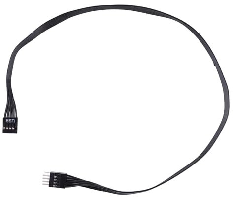 USB 2.0 9 Pin Header Computer Motherboard Front 9P Extension Cable Male to Female Connection Flat Cable (20cm/30cm/50cm)