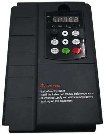 BOOGHIGC Convertisseur VFD Angisy 4 KW, entrée 220 V et Sortie 380 V, entrée électrique Domestique monophasée 220 V et Sortie triphasée réelle 380 V