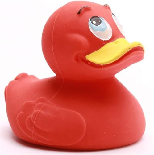 Duckshop I Badeenten I Quietscheente I Quietscheentchen I Geschenk für Freunde I Präsent Sammler (Duckshop I Badeente -rot-)
