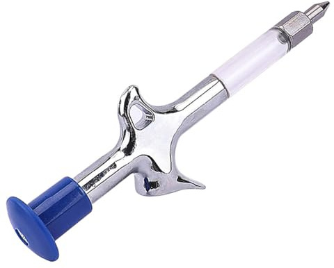 HOUSON Präzisions-Fettpresse für Fahrräder - 175mm Alu-Schmiergerät mit 13mm Universalgwewinde | Für Tretlager/Steuersatz/Naben | Ergonomischer Einhandbetrieb