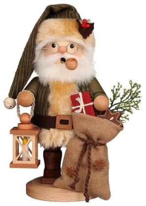 Christian Ulbricht Räuchermännchen Weihnachtsmann grün - 25 cm