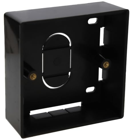 kenable Aufputzdose, 1-Gang, 32 mm, tief, schwarz, Unterputzdose für Wandplatten, Steckdosen, Schalter BS5733