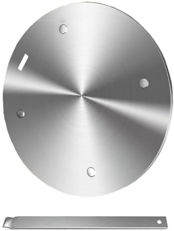 Kaknozix Plaque de Conversion pour Plaque à Induction de 6,3 Pouces, Diffuseur de Chaleur, Adaptateur de Cuisson avec Poignée.