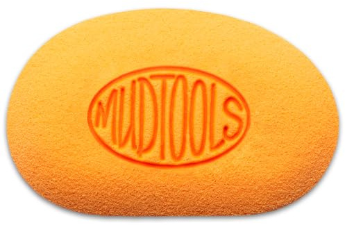 Mudtools Orange Mudsponge – Absorbent Pottery Sponge for Clay, Ceramics, and Wheel Throwing | Compressed, Durable, Perfect for Smoothing and Detail Work (Orange)