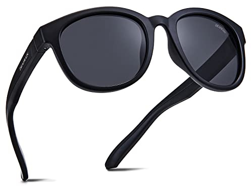 Kids Sunglasses for Boys Girls Polarized Child Youth Teen Sports Baseball Cycling Running Black Glasses for age 6 7 8 9 10 11 12
