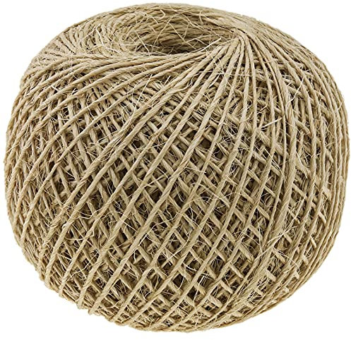 PrimeMatik - Ficelle sisal 1 Brin 300 m x 2 mm Naturel