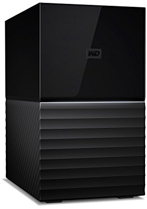 WD 36TB My Book Duo Desktop RAID External Hard Drive HDD, USB 3.1, With Password Protection and Auto Backup Software - WDBFBE0360JBK-NESN
