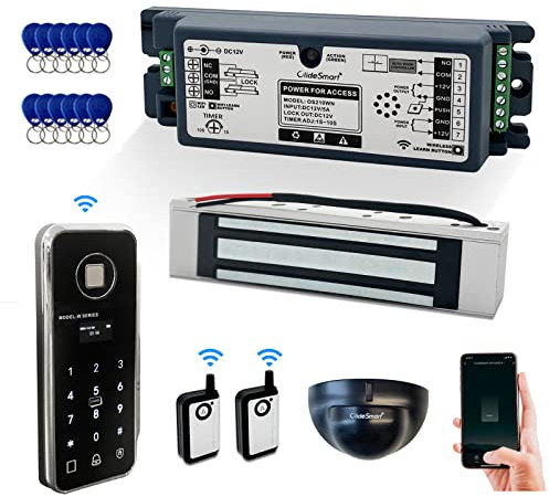 通用 WIFI Access Control Motion Sensor Kit with Wireless Fingerprint Keypad, Remote Controls, Phone APP Control