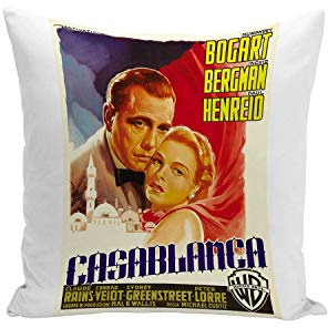 Fabulous Kissenbezug Alte Italienische Filmplakat Casablanca Retro Vintage Film Cinema1 40x40cm