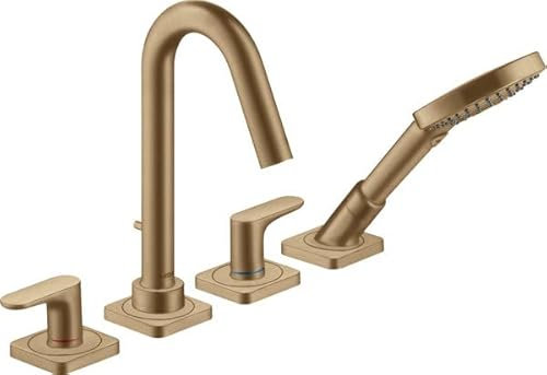 hansgrohe Fertigset Axor Citterio M 4-L-BW-Rand-Arm, A 135mm, brush. bron