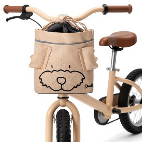 Knuffig - Laufrad Tasche für Kinder | Universelle Lenkertasche für Dreirad & Kinderfahrrad Weihnachten & Geburtstag (Beige Knuffig)